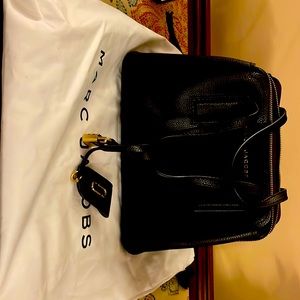 Marc Jacobs black leather handbag